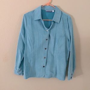Beautiful sky blue polyester jacket. Size PL